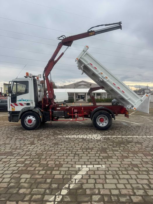 Basculanta Iveco 13T cu macara