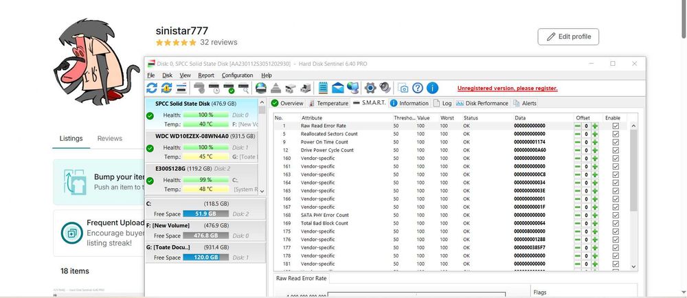ssd Adata 512gb stare perfecta