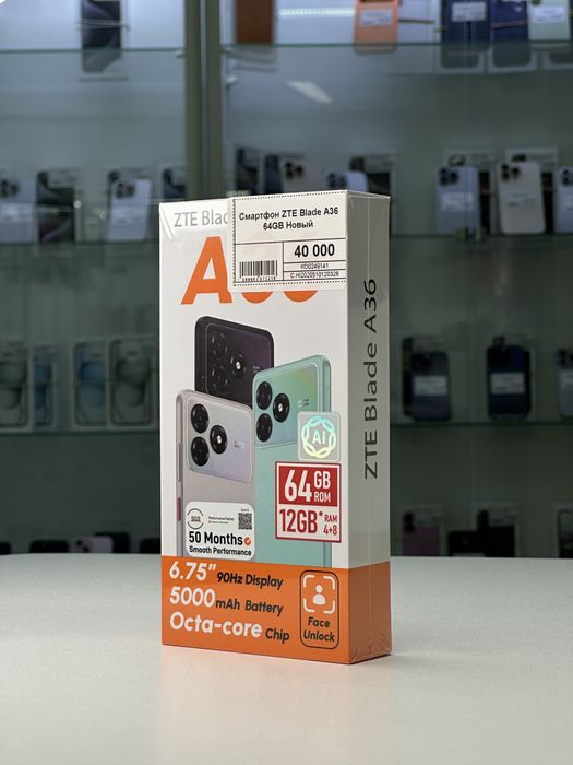 ZTE Blade A36, Новый ЗТЕ Блэйд А36, Рассрочка, Апорт Маркет