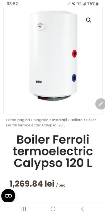 Boiler Ferroli 120litri