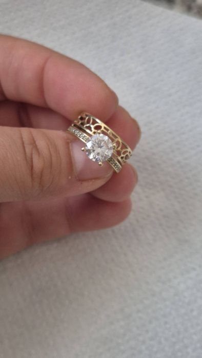 Vand inel aur dama 14 k model superb