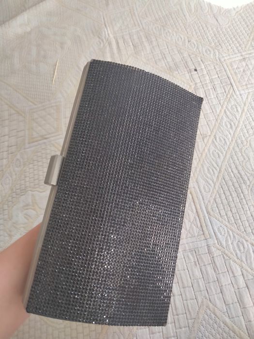 Сумка винтажная,черная,стразами