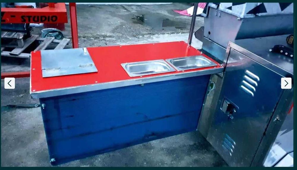 Mобилна колика с теглич за Хот Дог, Хамбургер, Сандвичи