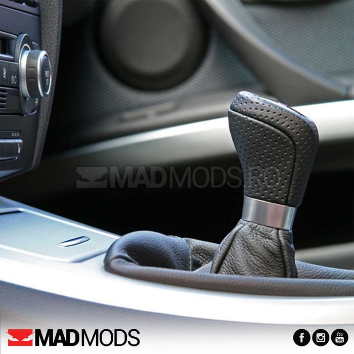 Nuca schimbator M, Piele perforata BMW E60 E61 E90 E91 E92 E81 E87 etc