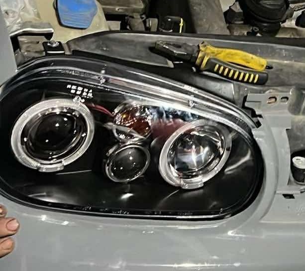Văd faruri VW glof  IV Angel Eyes