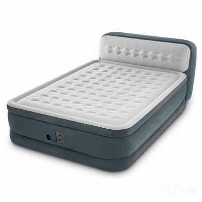 Кровать надувной со спинками-86 см.  236х152х46 см. Доставка бесплатно