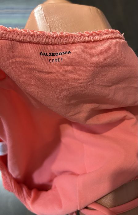 Costum de Baie Întreg Calzedonia Portocaliu – Textură Seersucker – Nou XS