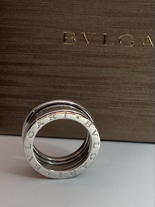 Inel aur alb 18kt.BULGARI B01.