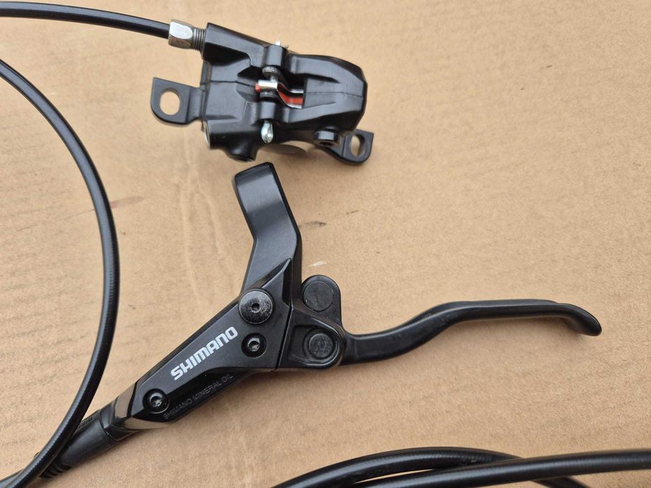 Set frane hidraulice Shimano BL-M315, fata-spate, placute noi