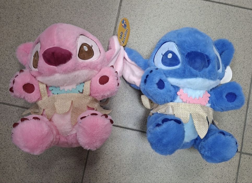 Плюшени играчки Стич и Ейнджъл 25см Хавай, Stitch and Angel Hawaii