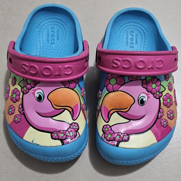 Șlapi Crocs clasic & Flamingo