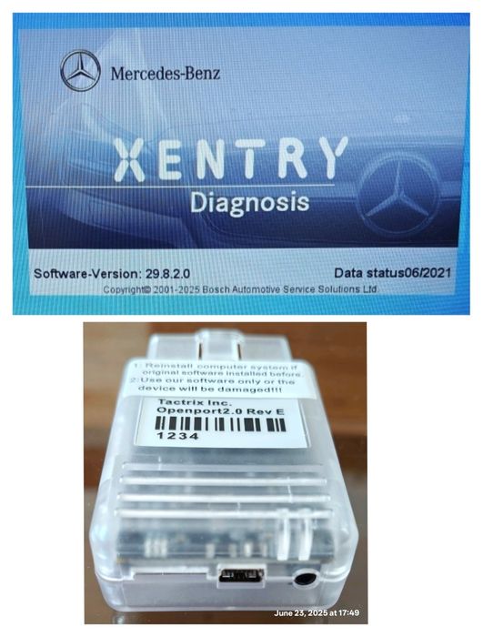 Program PC Xentry 2021 si interfata Tactrix Openport 2.0 Mercedes Benz