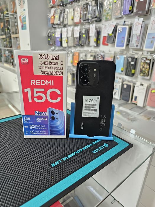 Redmi 15C, 4/256 GB, Nou, Garanție