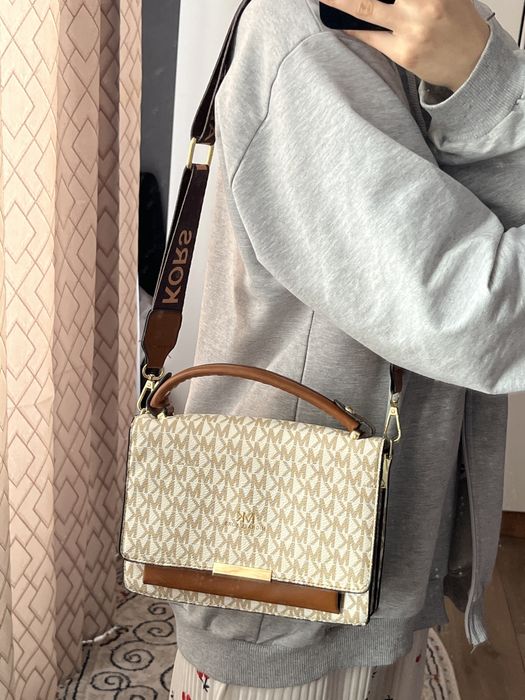 Сумка michael kors бежево-коричневая