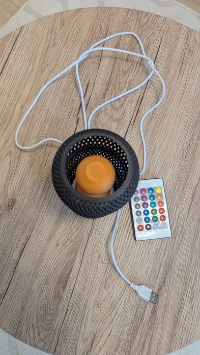 Vand lampa USB neagra