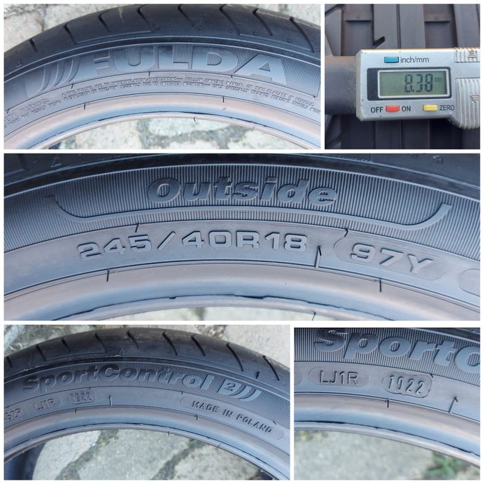 O bucată 245/40 R18 vară - una Michelin Fulda Semperit