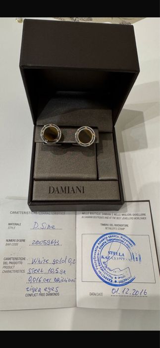 запонки DAMIANI D.Side с брилиантами