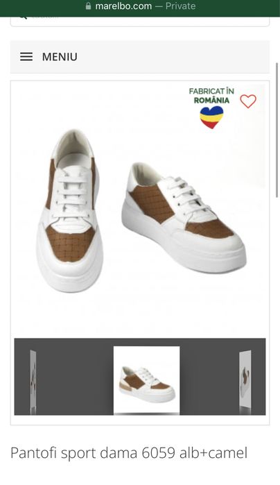 Vand pantofi sport Marelbo fabricati in Romania din piele