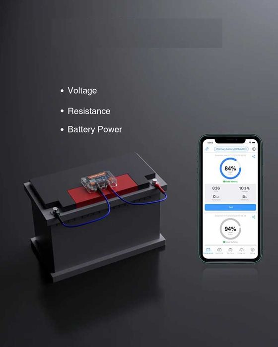 Sistem de monitorizare a bateriei auto moto wireless