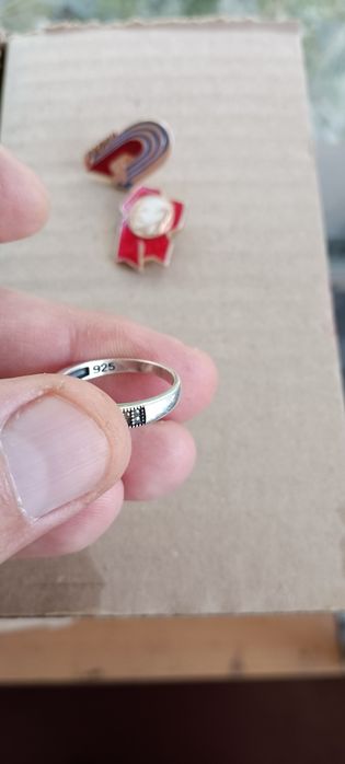 Кольцо серебро ддд