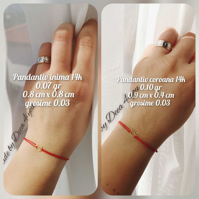 Bratara anur pandantiv aur 14 k