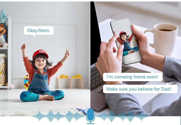 Видеоняня с подключением по WiFi Tuya Smart, няня, радионяня,babyphone