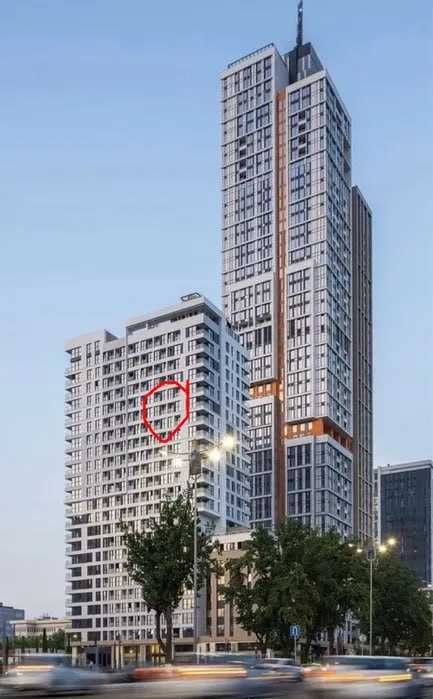 Nest One 2 xonali korobka Sotiladi B blok: Oynalar Xiltonga qaragan