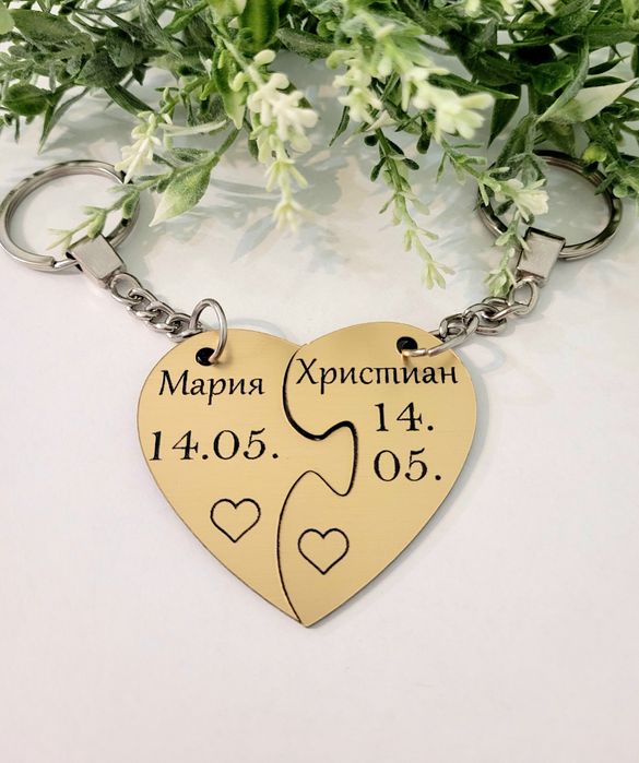 Персонализирани акрилни ключодържатели – Име, надпис, лого, ваш дизайн