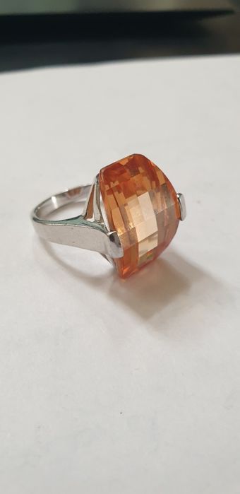 Inel argint piatra semipretioasa citrin