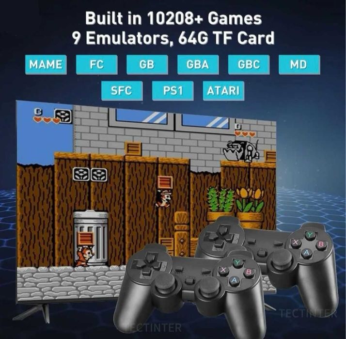 ПРОМОЦИЯ!!! Игрова конзола във флашка с 2 безжични джойстика