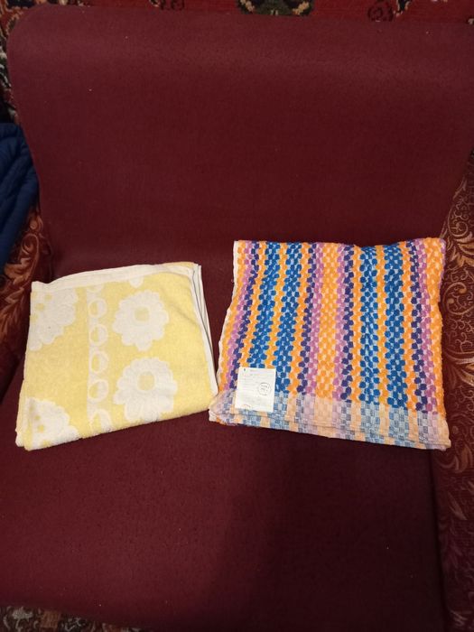 Полотенца махровые советские.