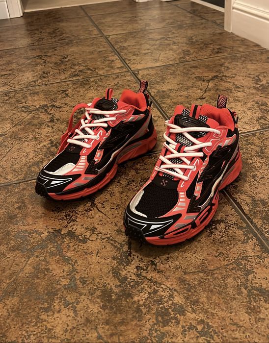 Sneakerși Off-White Out of Office Negru/Roșu marimea 41/42