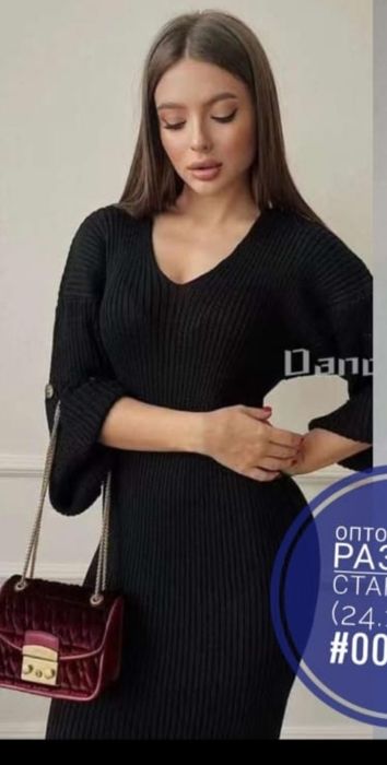 Платье черное , плотный трикотаж Продам