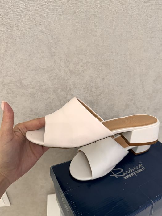 Мюли кожанные