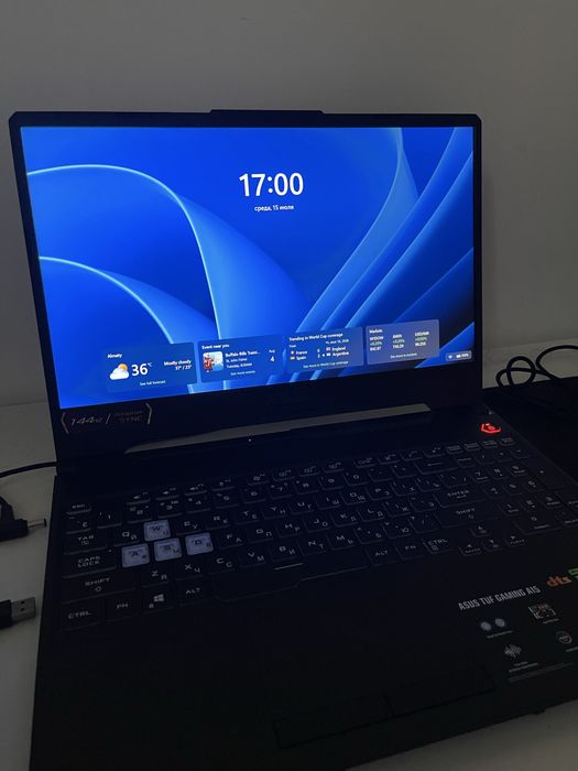 Ноутбук Asus TUF Gaming A15 FA506NF с девайсами