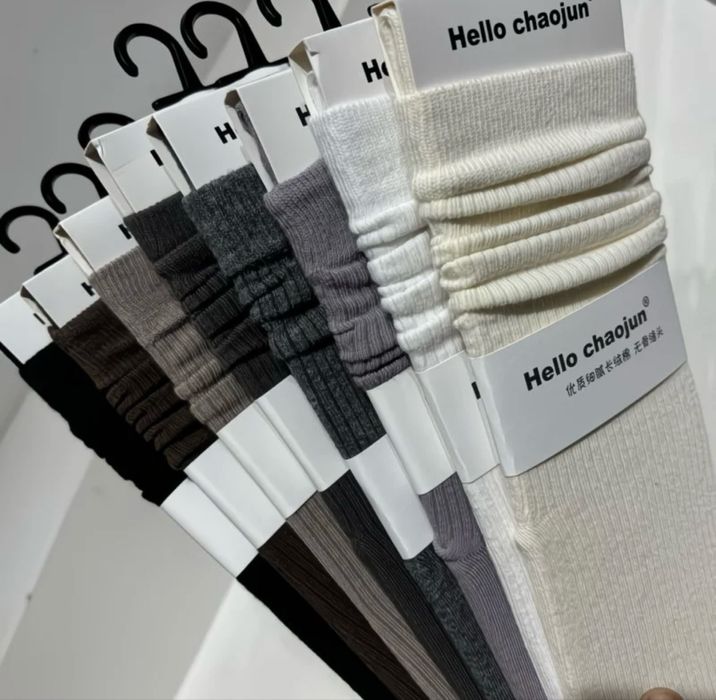 Женские носочки в рубчик