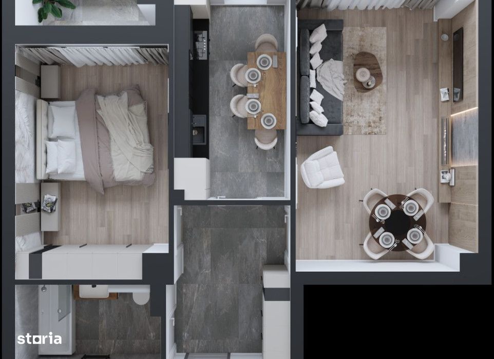 Apartament  2 camere Cug , 55 mp, la tramvai Cod:152238