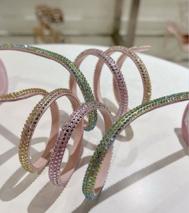 Sandale Rene caovilla piele naturala pe stoc