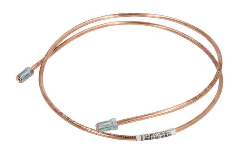 Conducta frana cupru cu niplu diametru 4,75 mm, filet exterior plin, Grosime perete 0,9 mm, filet M10x1/M10x1, lungime 1100 mm