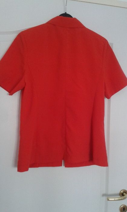 Sacou + pantalon lung de culoare rosie