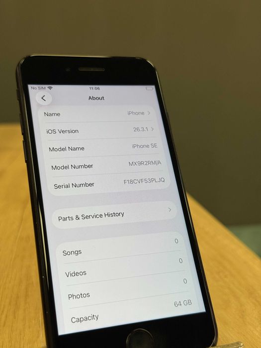 iPhone SE Black Negru 64GB 100% Baterie #1011