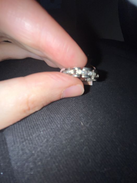 Сребърен пръстен с циркони