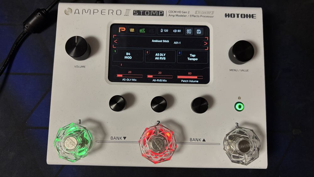 Vand pedala efecte Hotone Ampero 2 Stomp