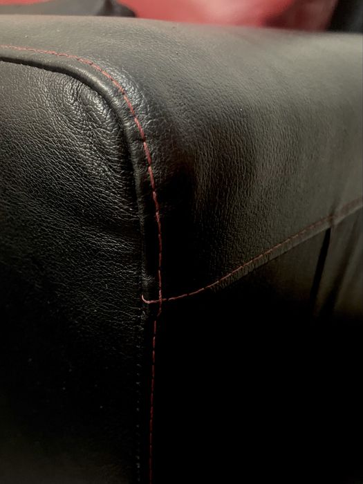 Ъглов диван естествена кожа