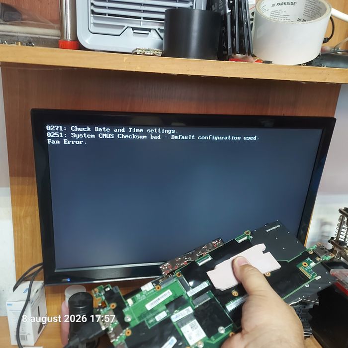 Placa de baza Lenovo x280 i5 gen 8 fără parola bios
