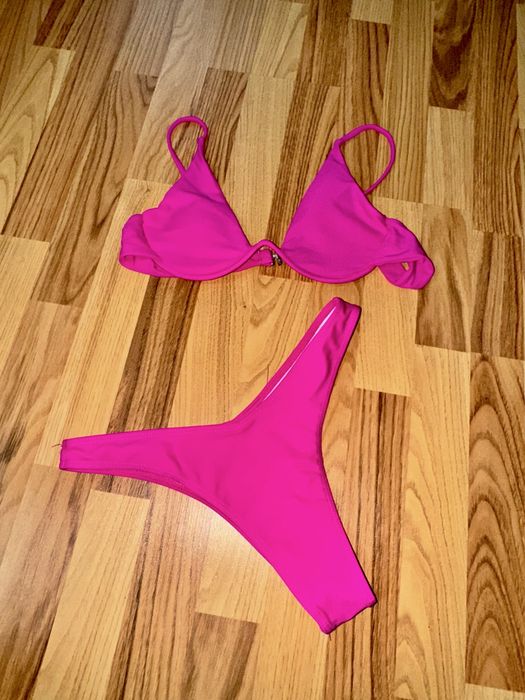 Costum de baie 2 piese Roz Fucsia
