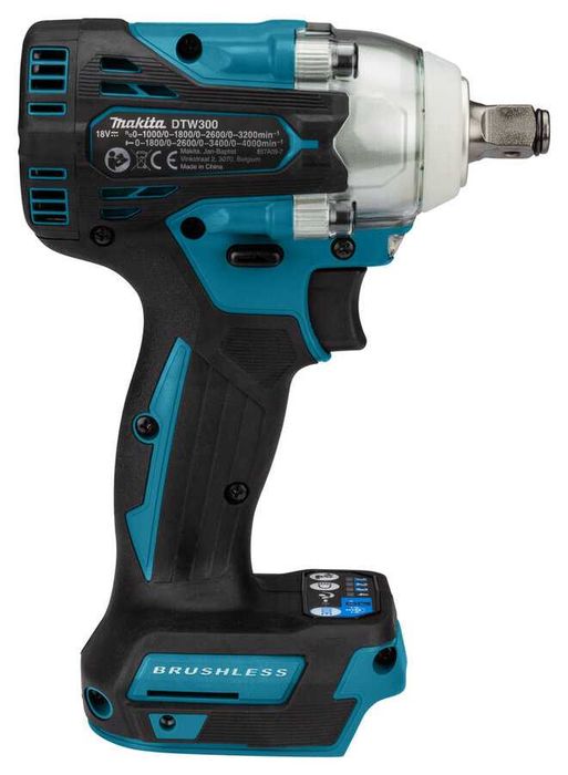 Акумулаторен ударен гайковерт Makita безчетков DTW300Z 18V , 330 Nm , 1/2`` , без батерии и зарядно