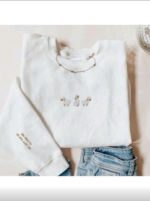 Бял суичър Shein