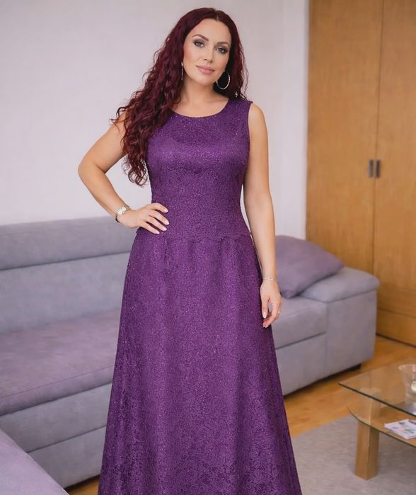 Rochie eleganta lunga din dantela mărimea L