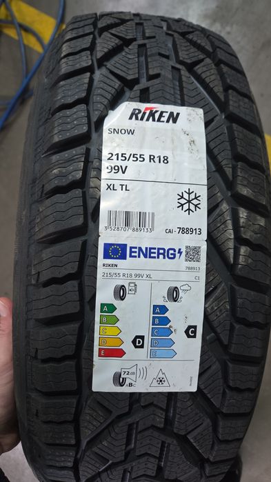 Vand 4 buc anvelope noi iarna marka Riken 215/55/R18 99 V
